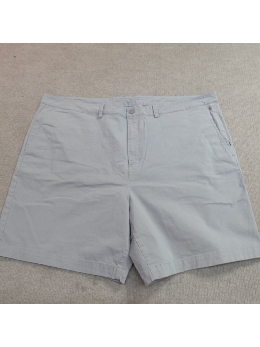 Mack Weldon Shorts 44 Gray Chino Solid 7" in Cotton Blend